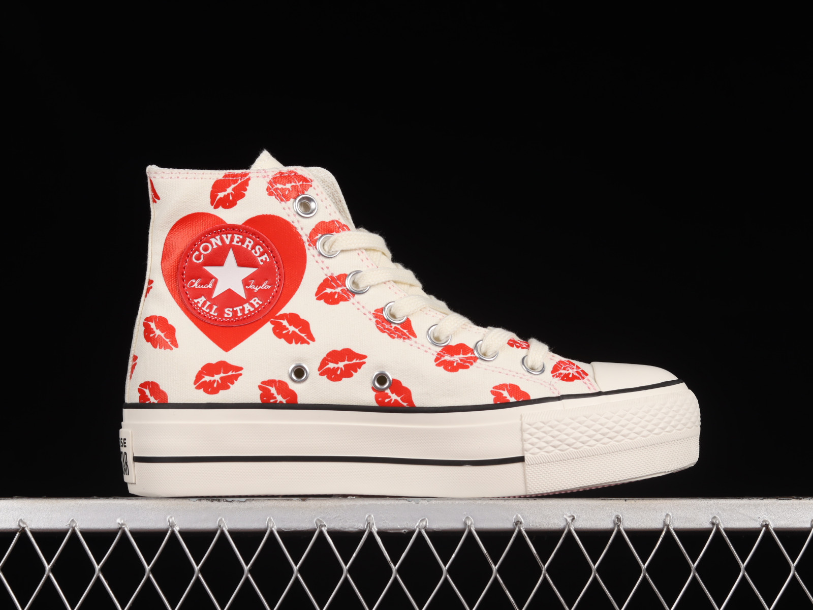 Converse Chuck Taylor All Star Lift Plat Form White Red A03520C - RvceShops