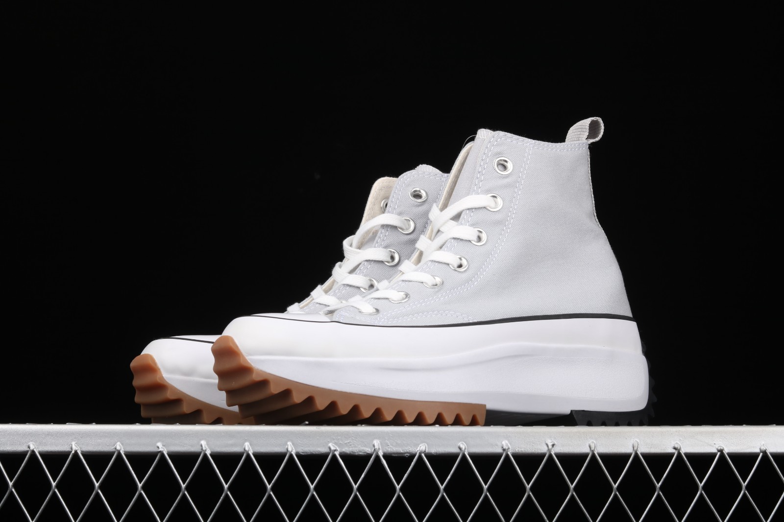 sepatu Converse Run Star x JW Anderson Smoke Grey White Black