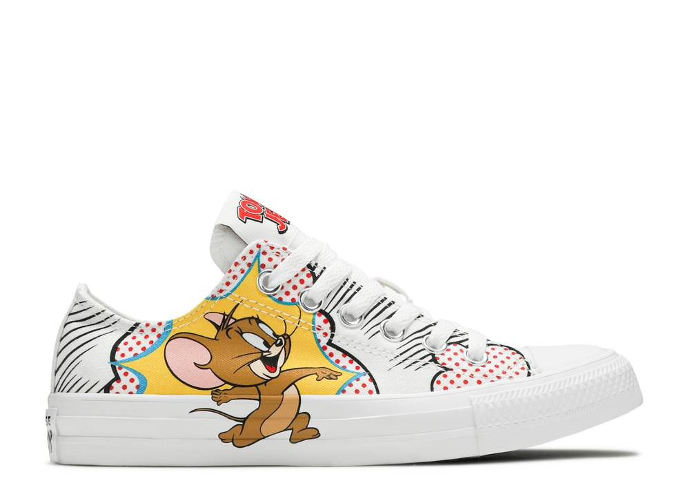 Converse Tom And Jerry X Chuck Taylor All Star Low Carton Color White Multi  165732C - StclaircomoShops