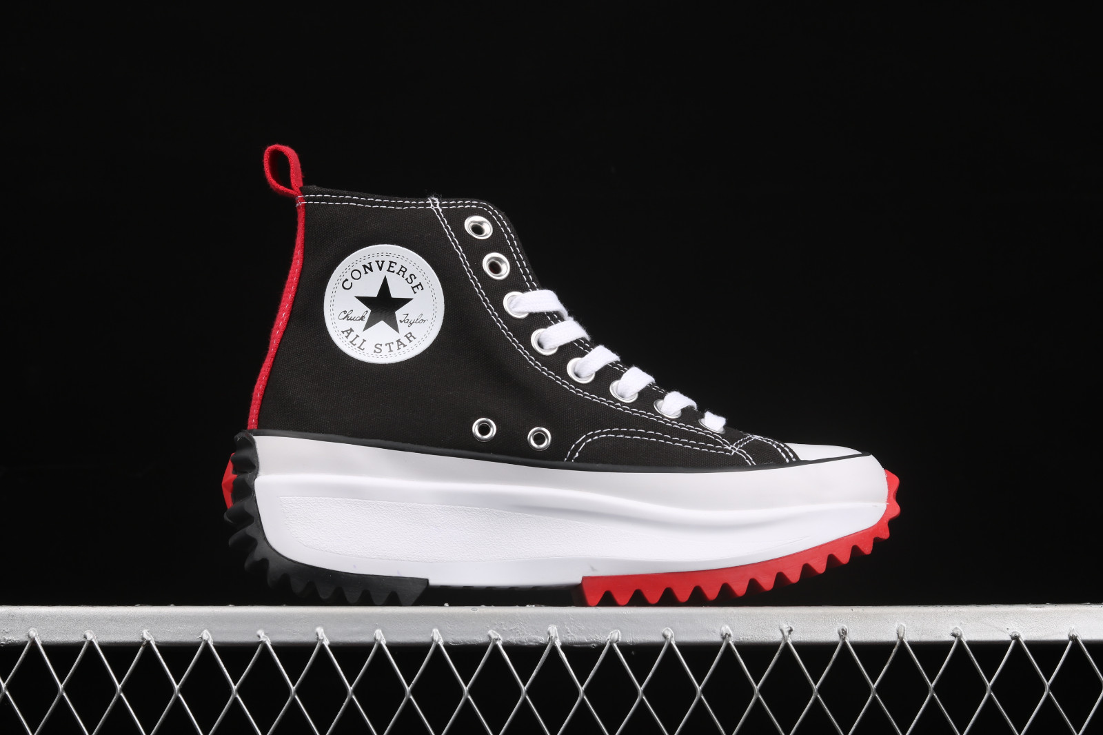 Converse Chuck Taylor Sneakers con plateau basse lilla con stampa