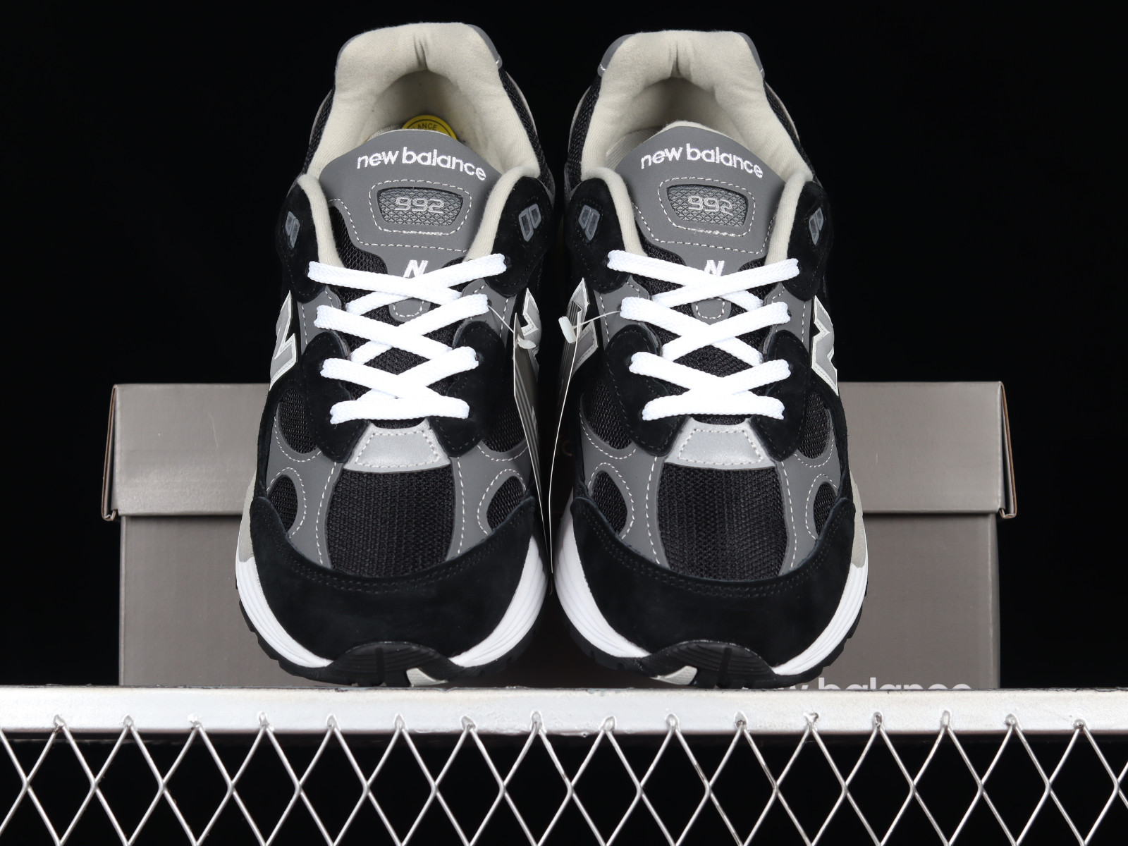 New Balance 992 Black Grey Suede M992EB 