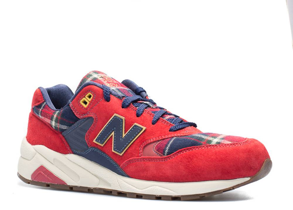 New Balance Womens 580 Elite Tartan Navy Red WRT580WB