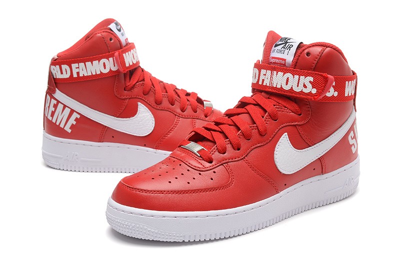 Supreme x 'air force 1 high red price outlet
