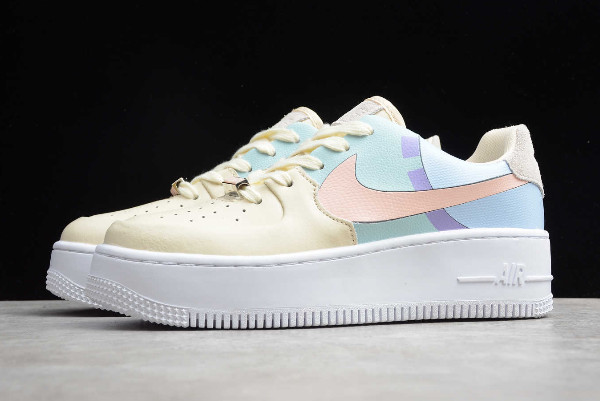 StclaircomoShops Nike Air Force 1 LV8 Schuhe fur altere Kinder WeiB 2019 Womens Nike Air Force 1 Sage Low Beige Pale Blue Pink BV1976 Air Force 1 Low 008