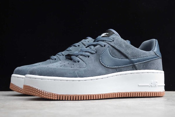 Nike air force 1 sage low grey suede deals