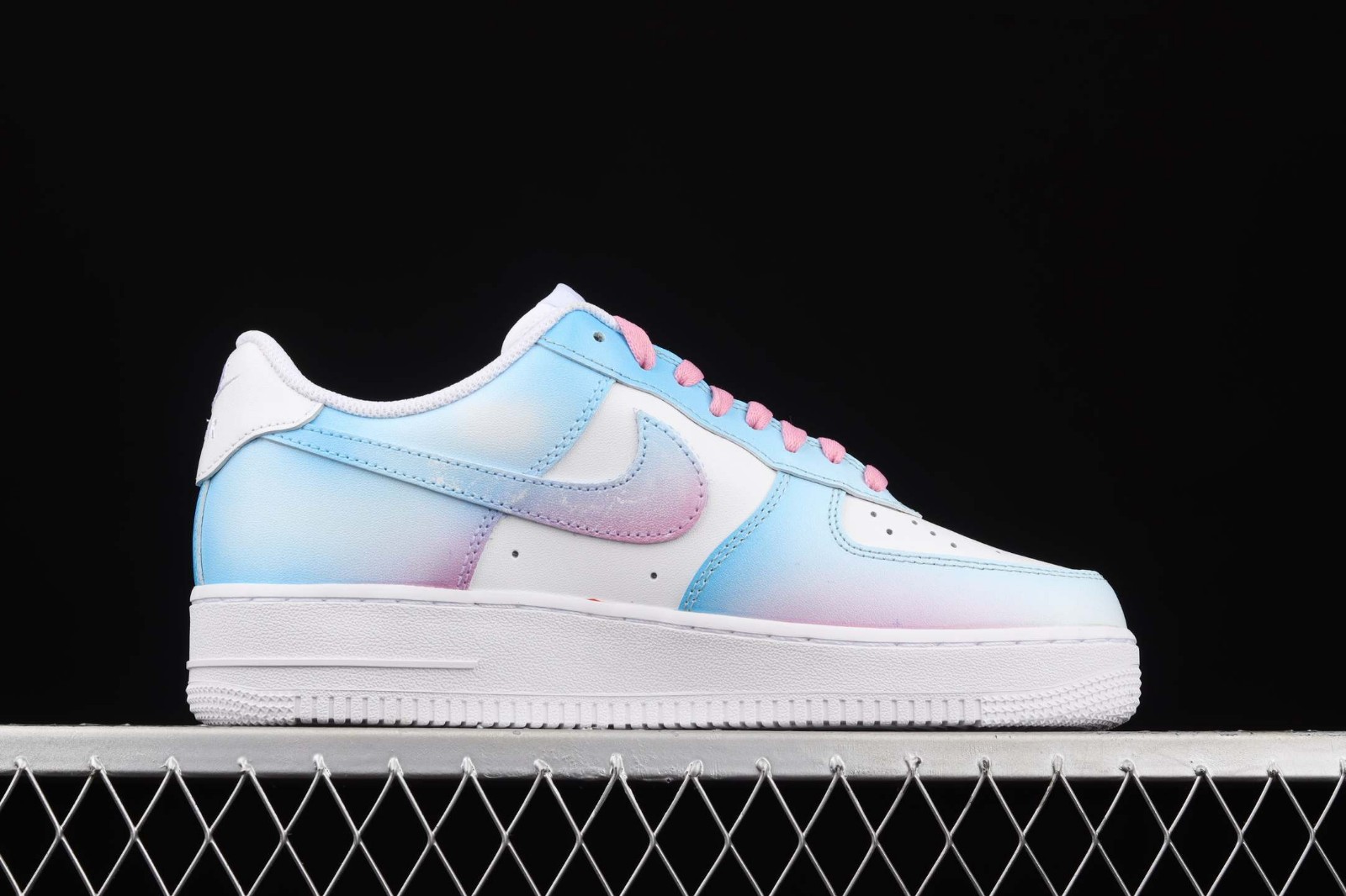 Air force ones pink and blue sales