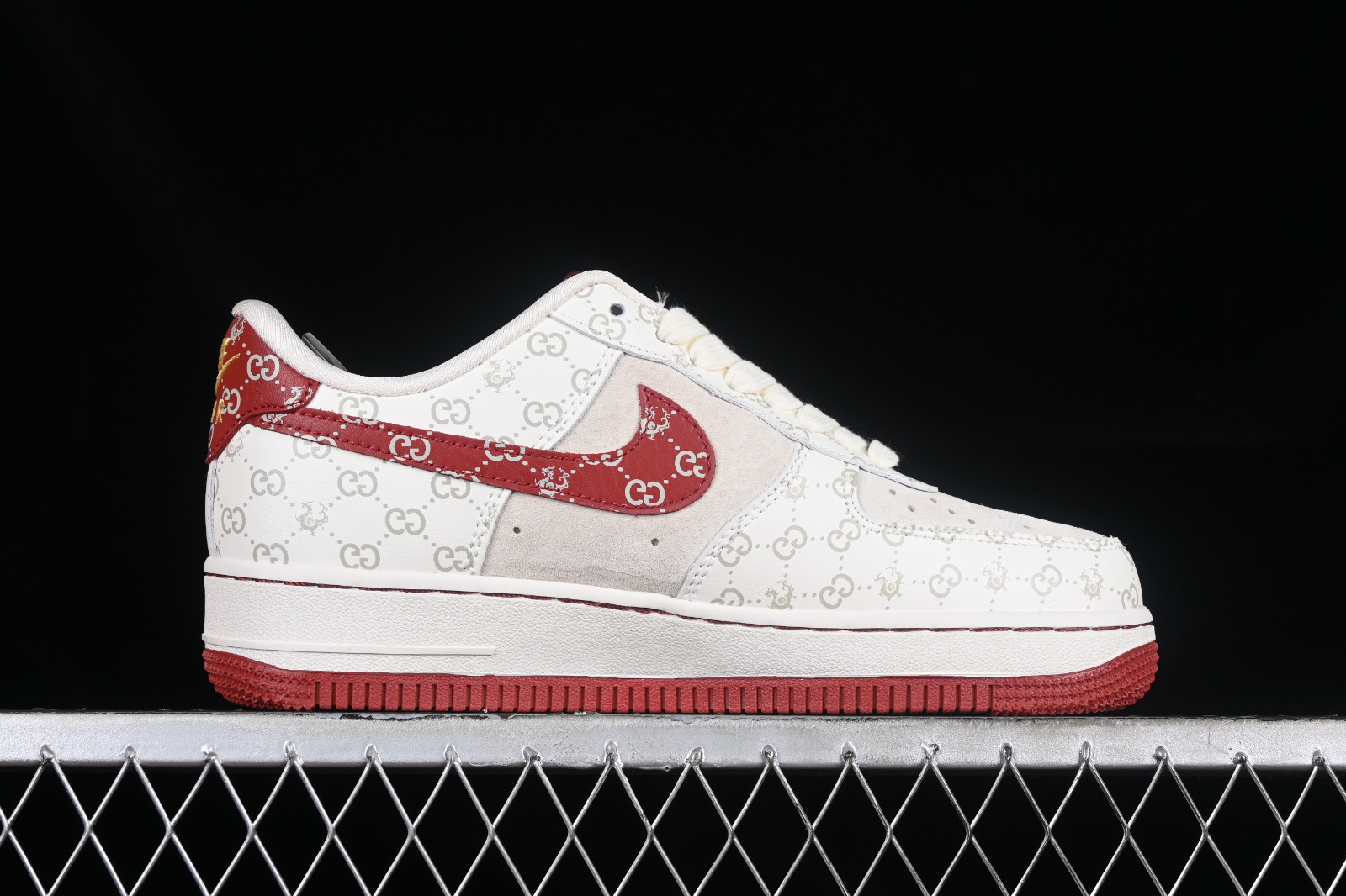 GaleriahitShops - Gucci x Nike Air Force 1 07 Low Dragon Off White Red  Metallic Gold LX1988 - Nike will be bringing back - Оригінальні кросівки  nike free 4.0 flyknit - 002