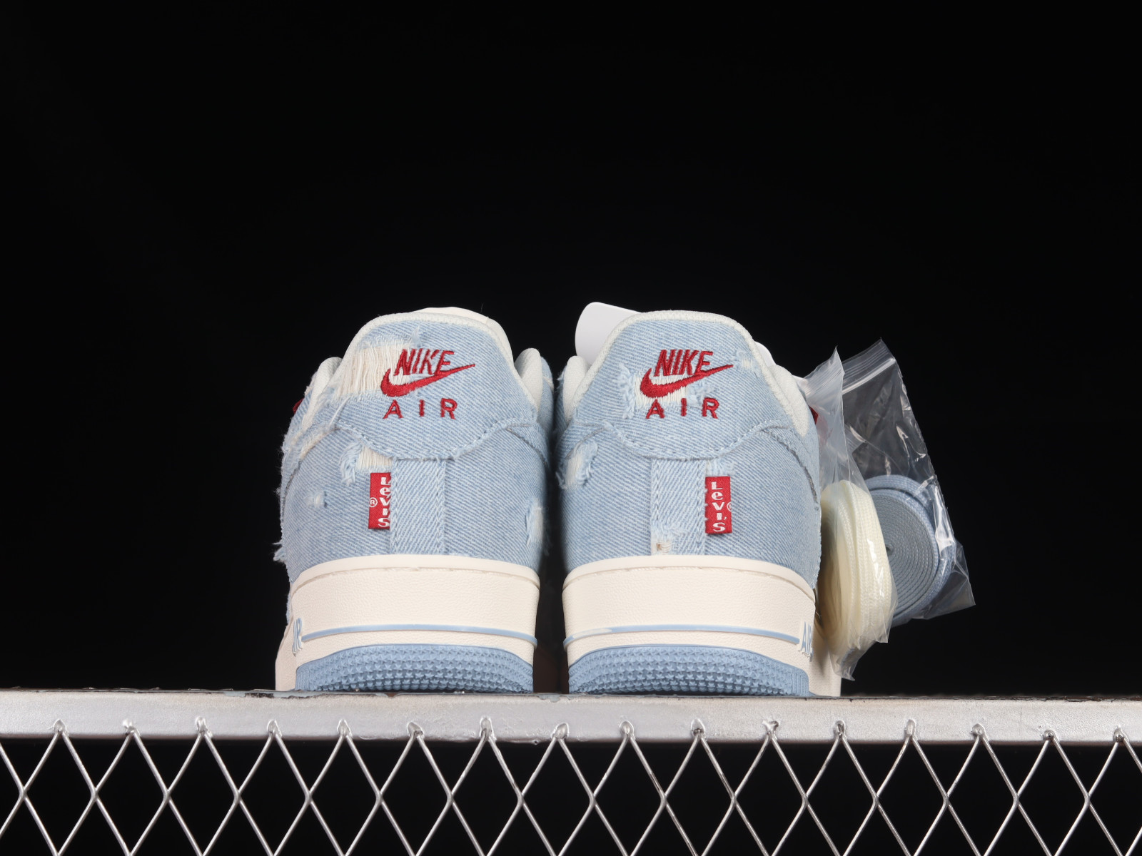 Nike air force blauw rood hot sale