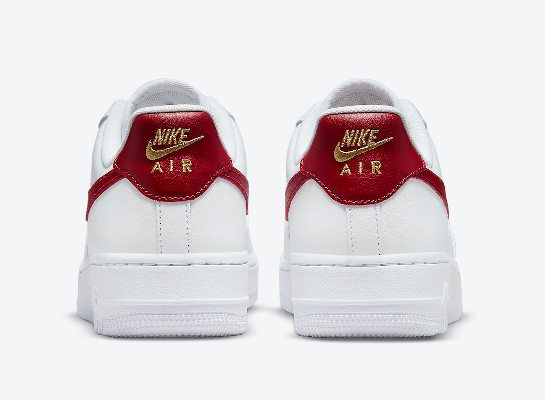 Air force 1 07 white gym red metallic gold 2025