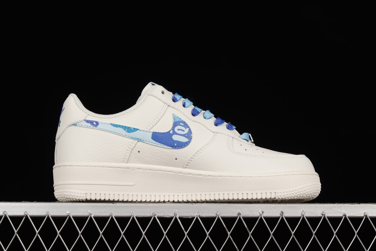nike air force beige blue