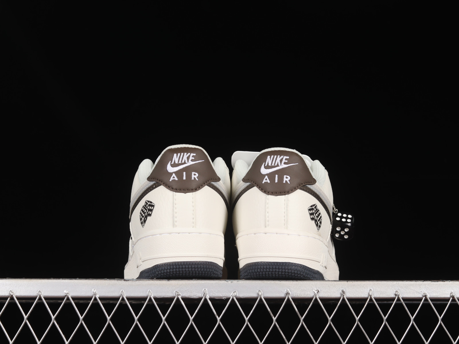 RvceShops - Nike Yellow Air Force 1 07 Low Dice God Cream Brown Grey CW1574  - Nike air jordan retro 6 travis scott olive cn1084-200 authentic sz 8 9.5  - 801