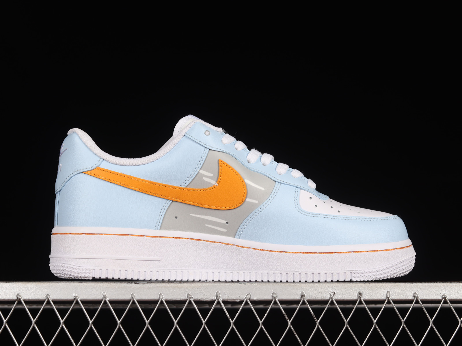 Nike Air Force 1 07 Low Garfield Light Blue Orange Grey CW2288 - 669 -  RvceShops - nike air moray slide images for women free