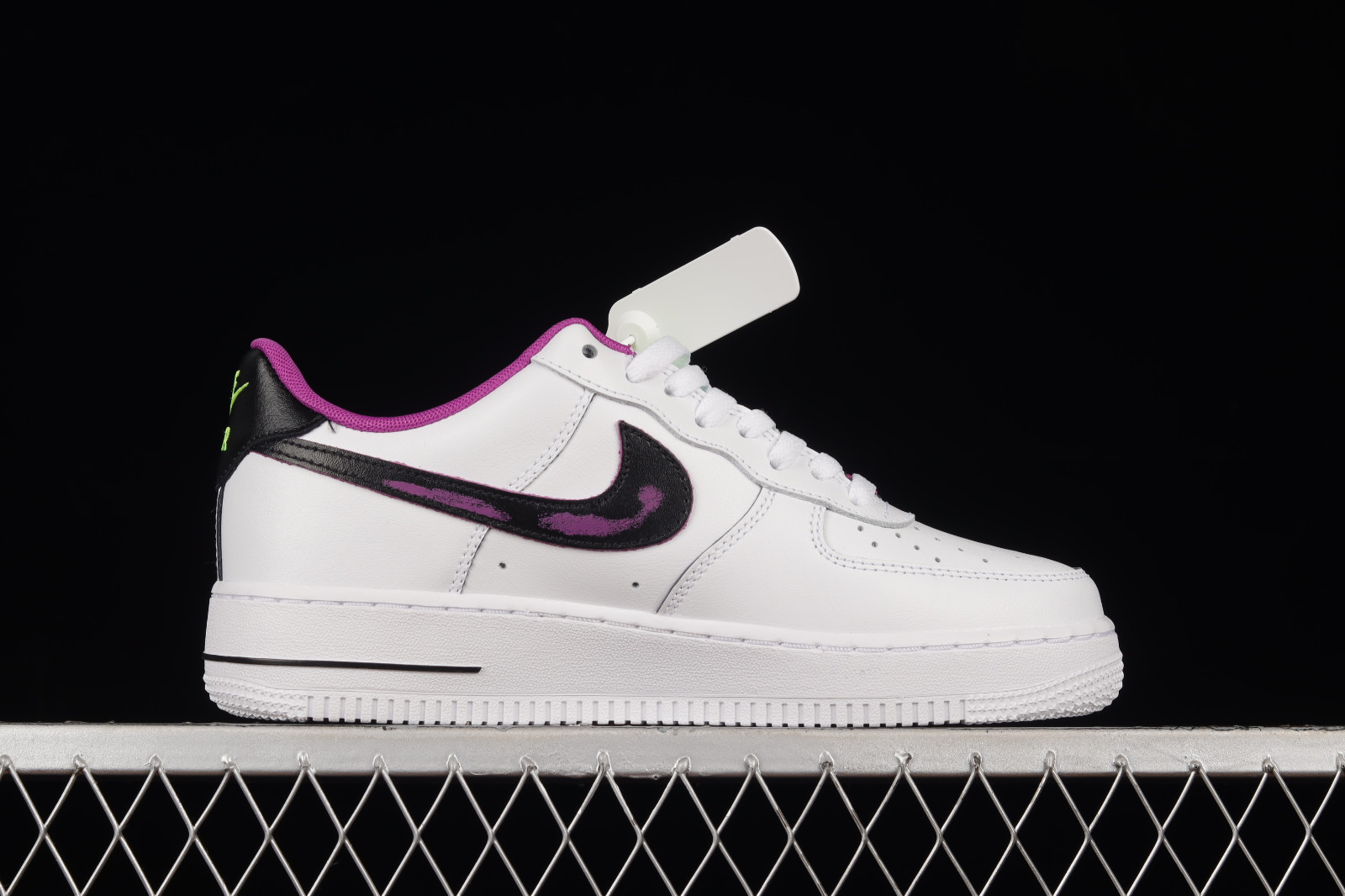 StclaircomoShops - 100 - Nike 555088-500 Air Force 1 07 Low Just Do It  White Purple Black DX3942 - Лосины nike speed