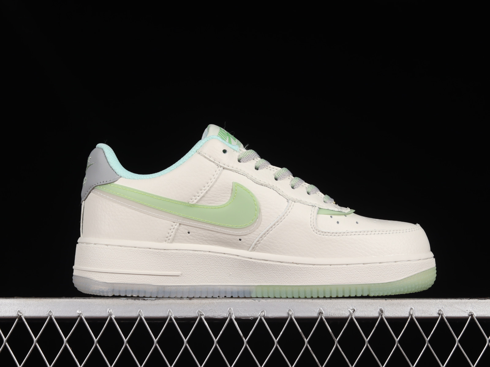 802 - Nike Air Force 1 07 Low Mojito Green Grey White CW1574 - nike zoom kd  9 elite multicolor black and grey - RvceShops