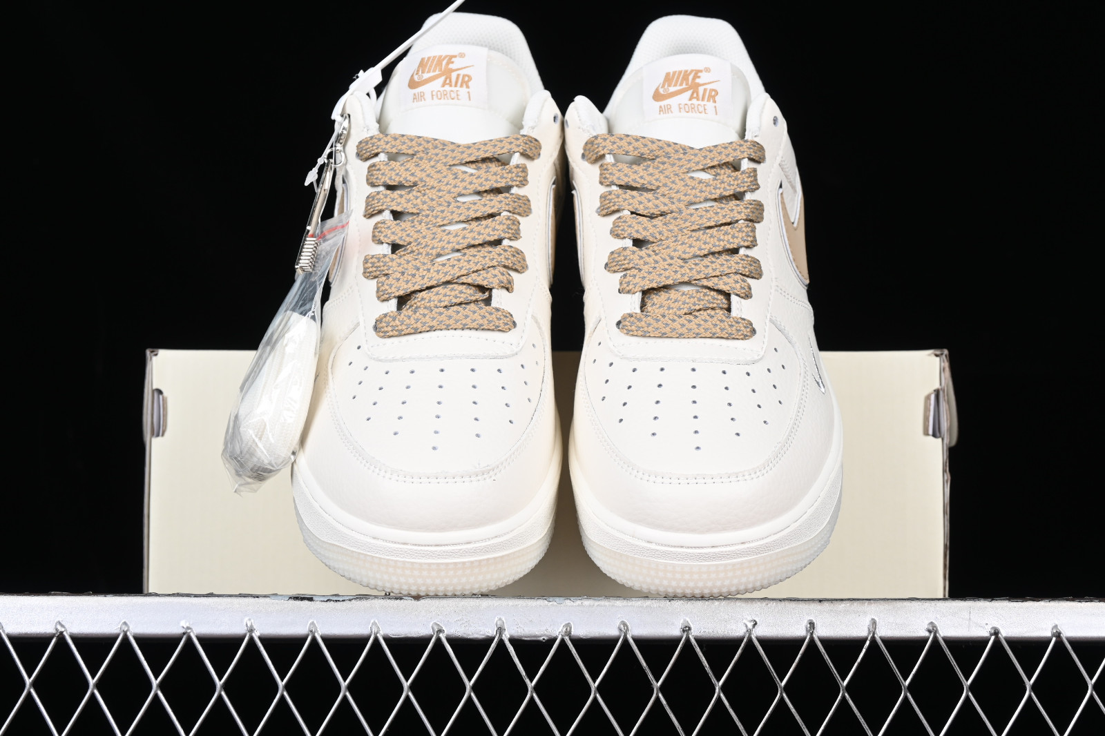 Nike Air Force 1 07 Low Off White Gold Silver JJ0253 Nike Air