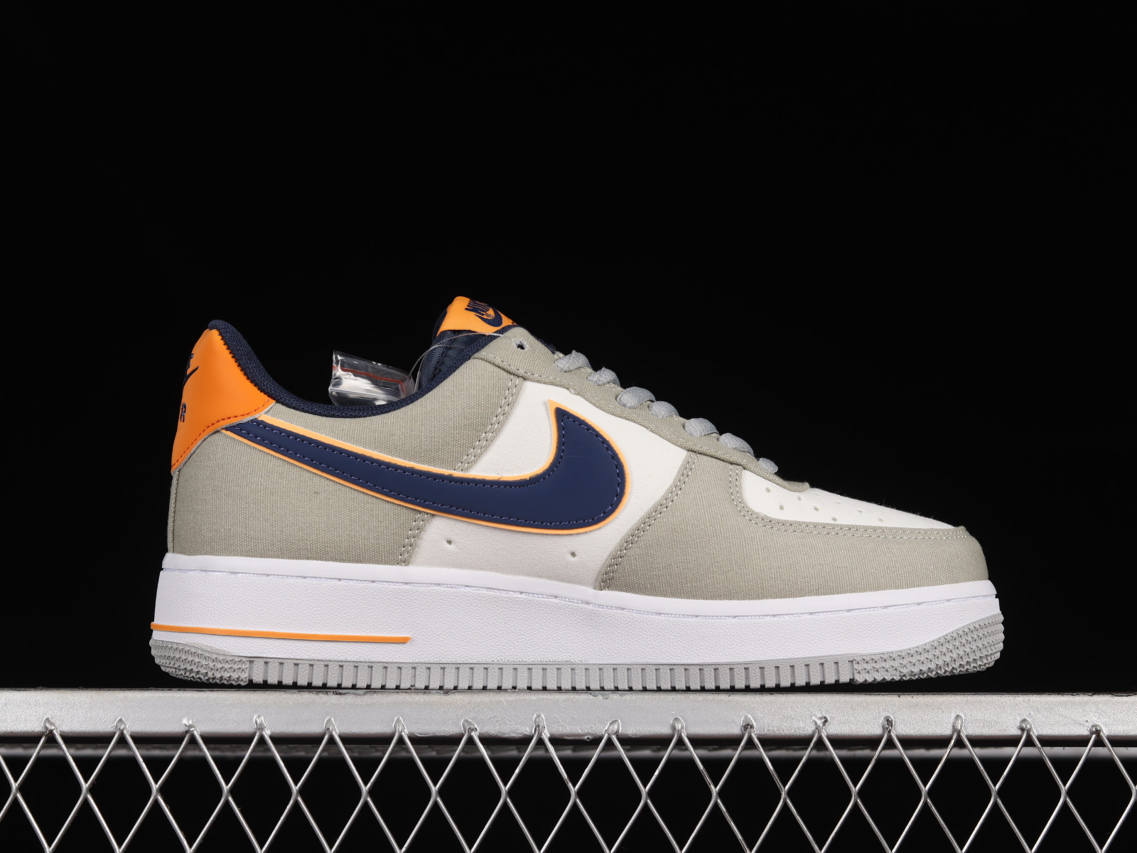 StclaircomoShops Air Force 1 Low Nike Air Force 1 07 Low Orange Grey Navy Blue DG2296 021 nike dunk high fuse black and blue color chart