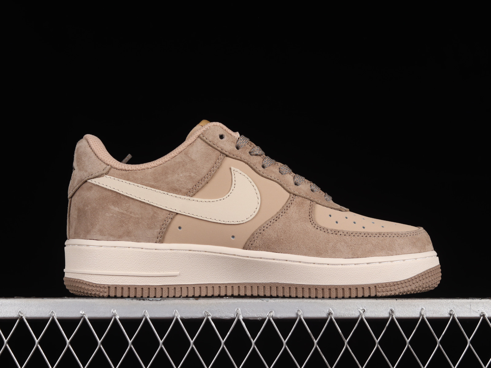 Cream suede best sale air force 1