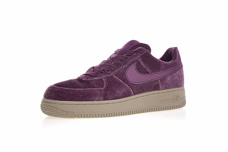 Purple velvet nike air force 1 hot sale