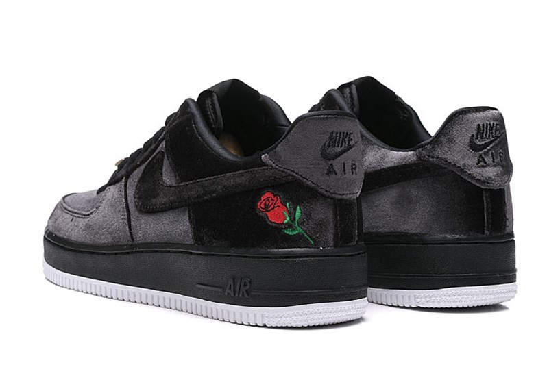 Nike Air Force 1'07 QS Low AF1 Black Velvet Rose AH8462 - nike air tech  challenge 3 black denim - 003 - StclaircomoShops