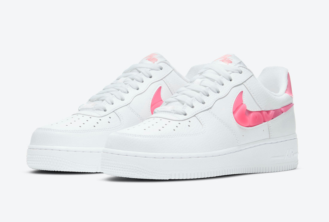 Nike Air Force 1 07 SE Love For All White Pink Black CV8482 - nike wedge  high boot camp lake tahoe - 100 - StclaircomoShops