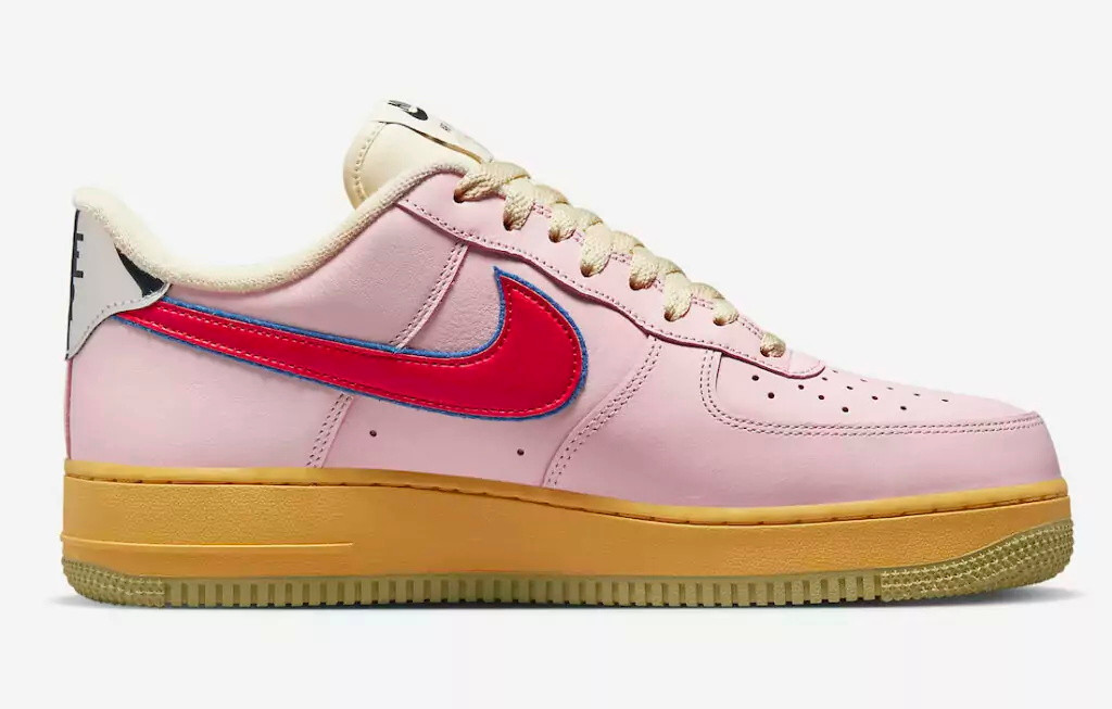 600 - Nike Air Force 1 Low 07 Feel Free Lets Talk Pink Tan Orange