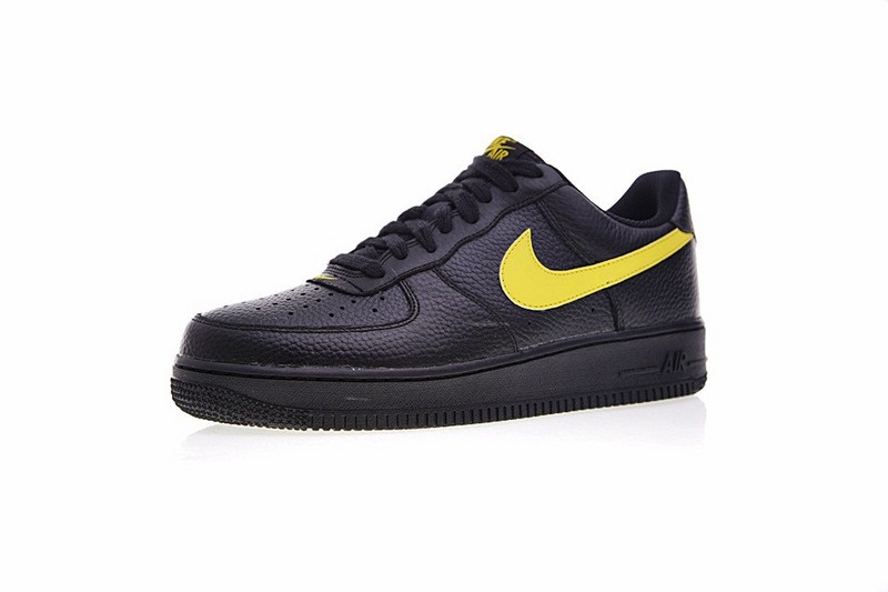 Black af1 new arrivals yellow swoosh