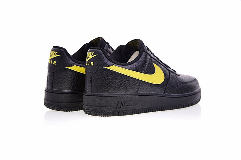 Black air force 1 with yellow swoosh online