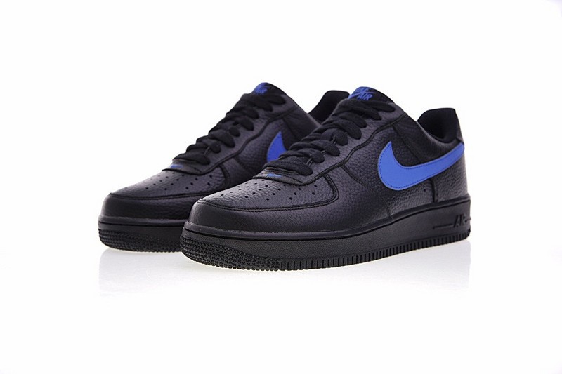 Nike air force 1 black gym blue clearance