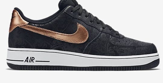 Nike air force 1 black and rose gold Clearance