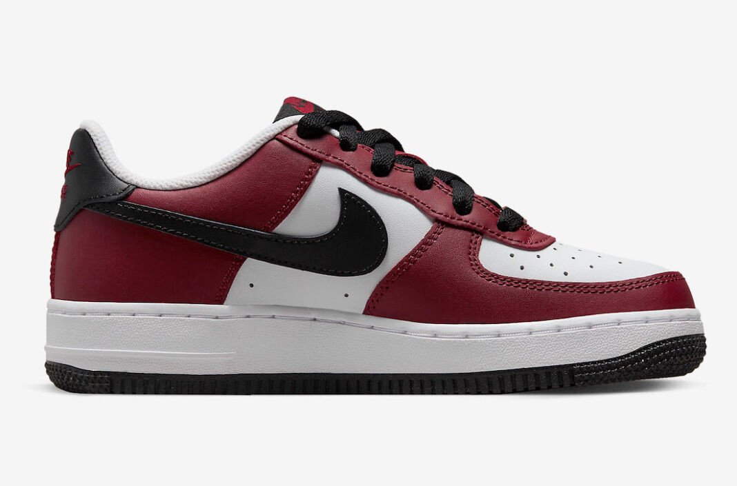 Red white and black nike air force 1 hotsell