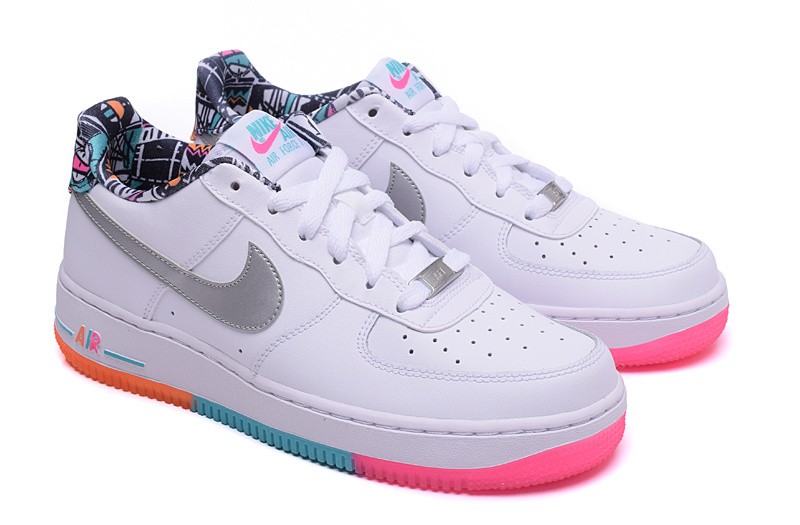 Air force 1 rainbow bottom store