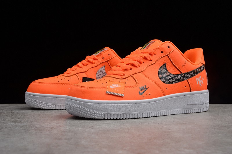 Air force ones just do it orange shop