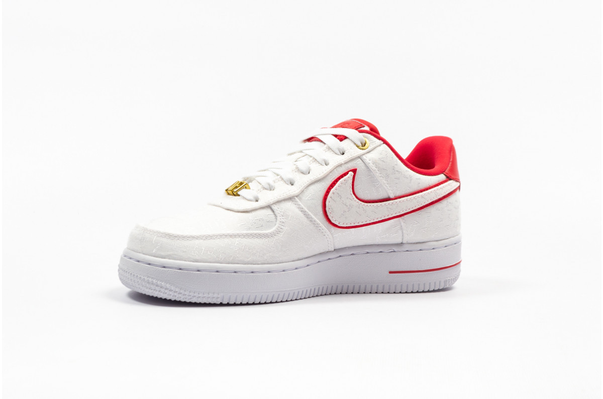 StclaircomoShops - 101 - Nike Air Force sky 1 Low Lux White Red 先行販売 LUX LOW 1 FORCE AIR NIKE WHITE (W) RED スニーカー
