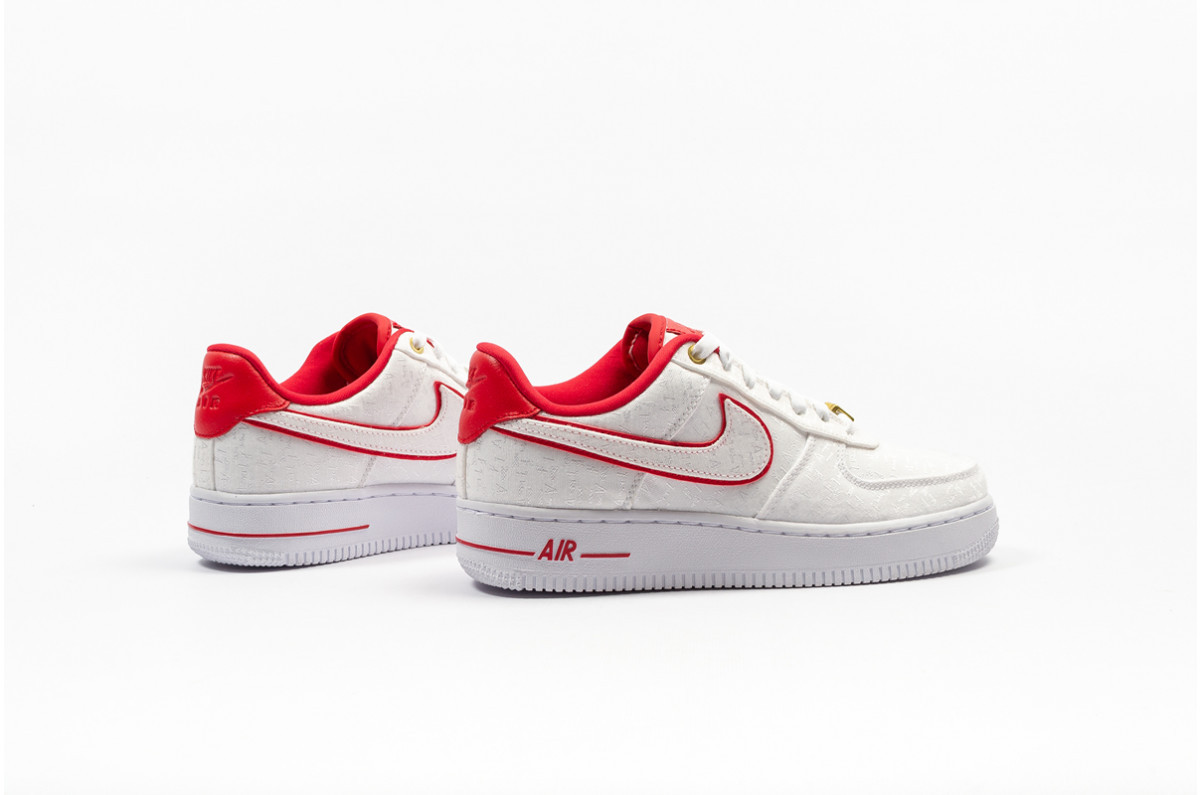 StclaircomoShops - 101 - Nike Air Force sky 1 Low Lux White Red 先行販売 LUX LOW 1 FORCE AIR NIKE WHITE (W) RED スニーカー