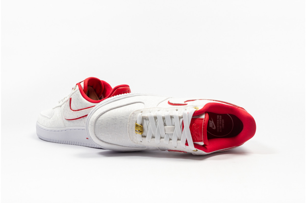 StclaircomoShops - 101 - Nike Air Force sky 1 Low Lux White Red 先行販売 LUX LOW 1 FORCE AIR NIKE WHITE (W) RED スニーカー