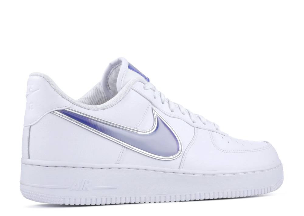 Air force 1 low oversized clearance swoosh white racer blue