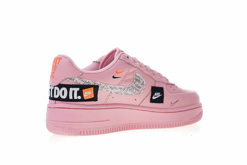 Air force 1 low pink orange black just do it outlet