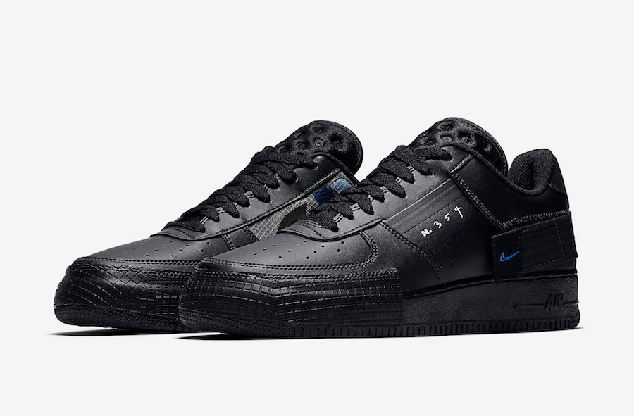 AljadidShops nike alpha shark white black cleat boots Air Force 1 Low 001 Nike Air Force 1 Low Type Black Photo Blue AT7859