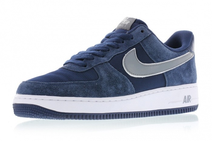 candidate former Brotherhood Nike Air Force 1 Midnight Navy Cool Grey Sneakers 488298 - StclaircomoShops  - full neon yellow nike free run 3 - 433