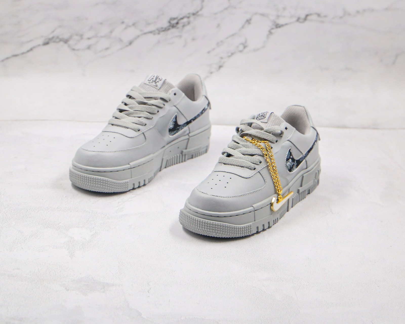 StclaircomoShops - Nike Air Force 1 Pixel SE Wolf Grey Silver CV8481 - nike  air max thea raspberry blueberry black tea - 102