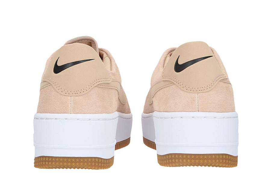 Nike air force 1 sage low beige top leather