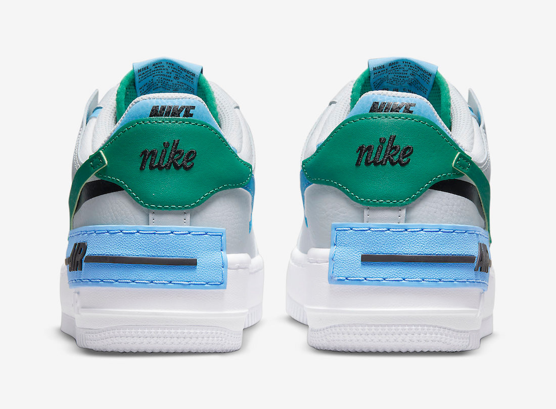 Nike air force 1 shadow sneakers dames 2025 blauw