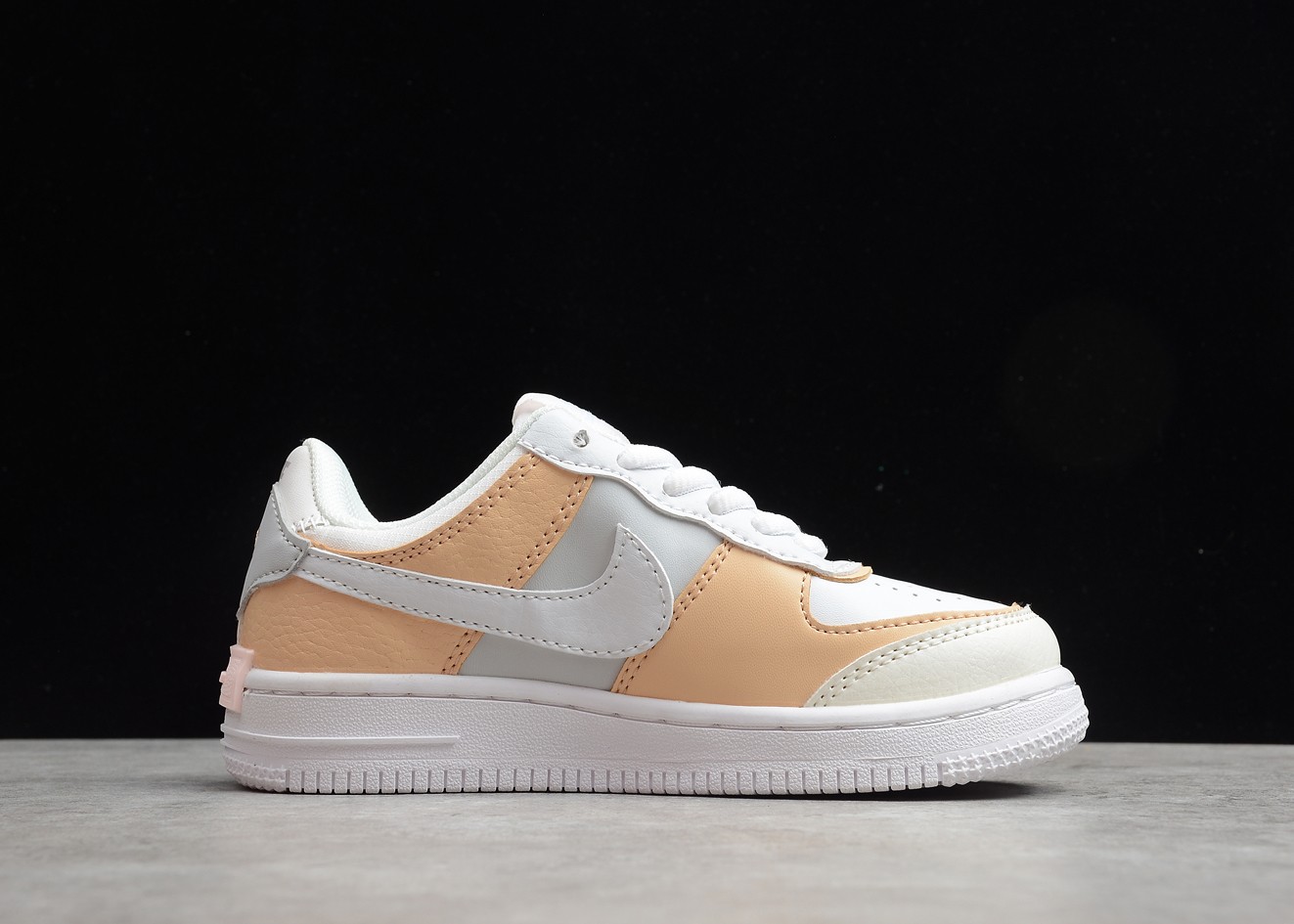 Nike Air Force 1 Shadow SE Wit Geel Roze Lichtbruin AQ4211