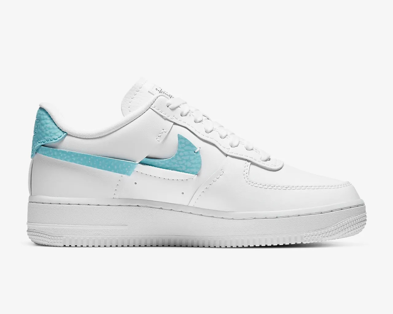 nike air force bleached aqua