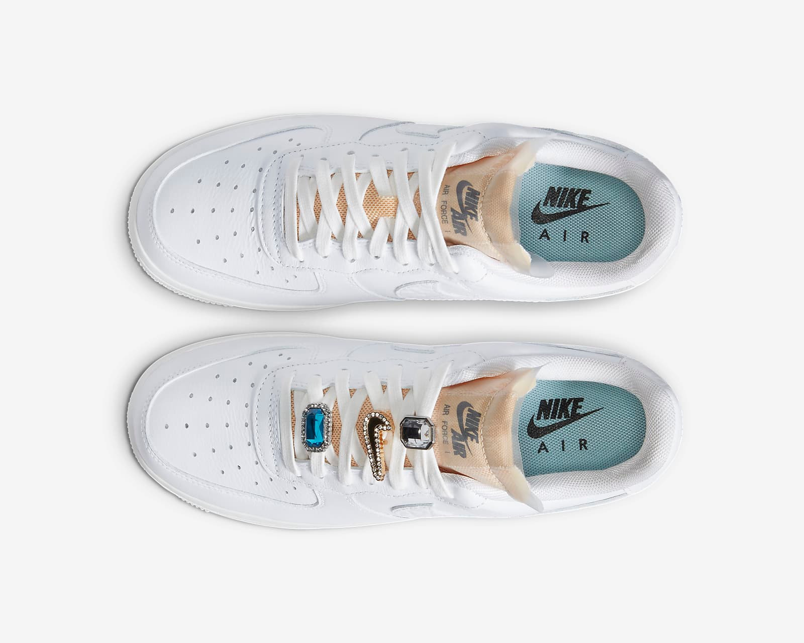 Nike Wmns Air Force 1 Low 07 LX Bling Summit White CZ8101 - 100 -  StclaircomoShops - nike ambush air max 180 hi white