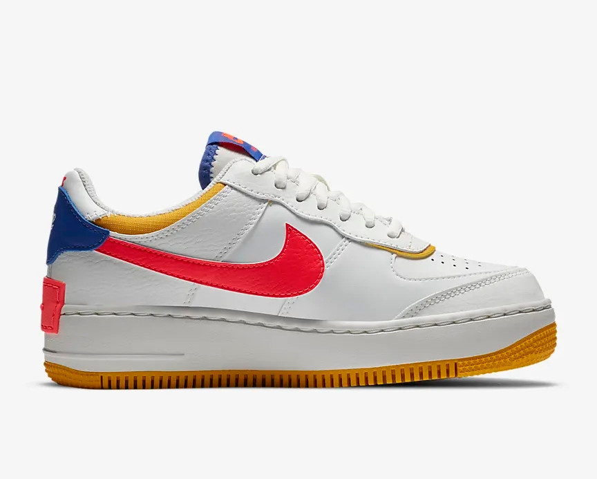 Nike Wmns Air Force 1 Shadow White Crimson Blue CI0919 - StclaircomoShops -  105 - nike air max triax 96 volt beige bla