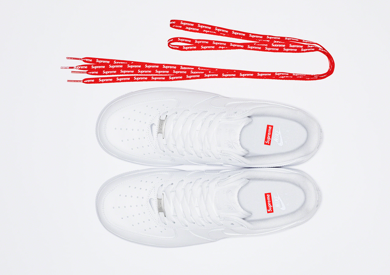Supreme x Nike Air Force 1 Low White CU9225 Air Force 1 Low