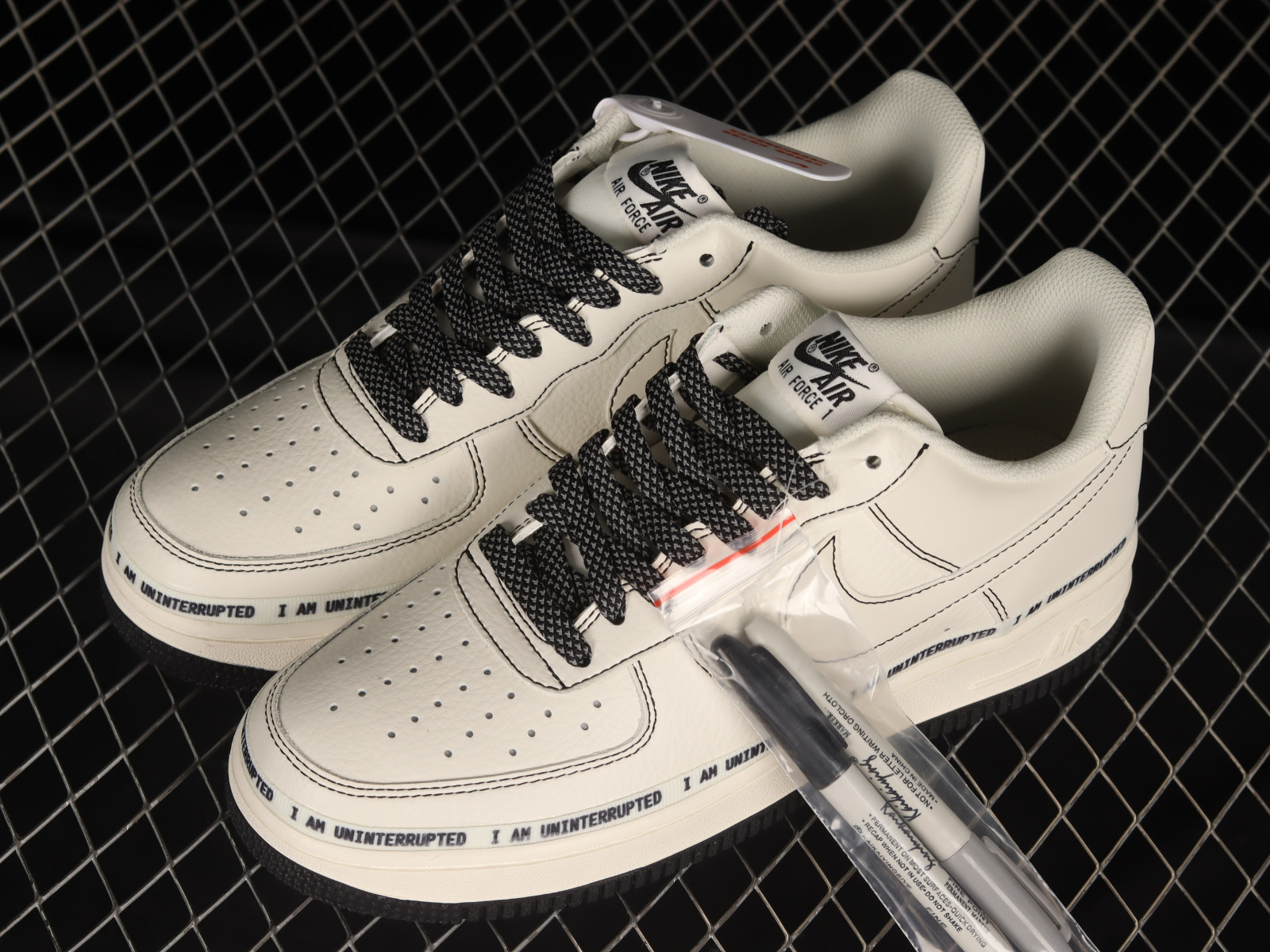 Air Force 1 Low nike dunk sb strummer black Uninterrupted x Nike Air Force 1 07 Low MORE THAN White Black UY5696 StclaircomoShops 332