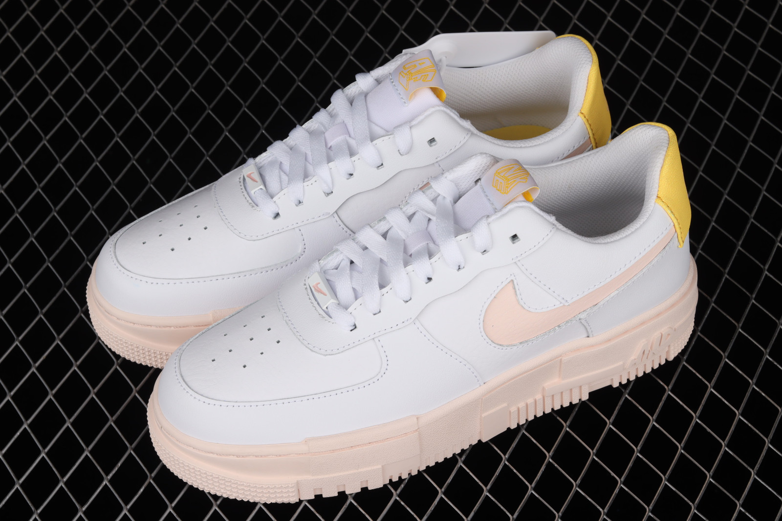 Wmns Nike Air Force 1 Pixel Arctic Orange White Yellow DM3054-100 - Sepkicks