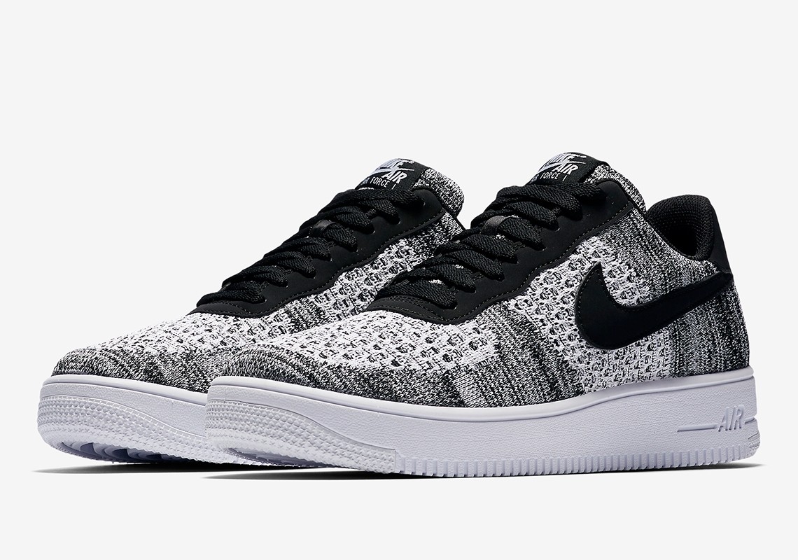 Air Force 1 Low Flyknit GmarShops 001 nike sb plums high water pressure system design Nike Air Force 1 Flyknit 2.0 Black Pure Platinum White AV3042